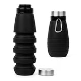 20 Oz. Whirlwind Collapsible Silicone Water Bottle (Q344622)