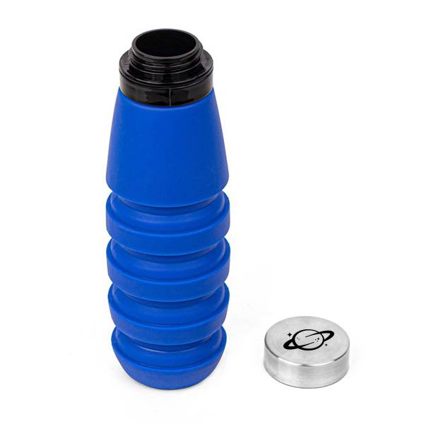 20 Oz. Whirlwind Collapsible Silicone Water Bottle  Imprinted with Logo (Q344622)