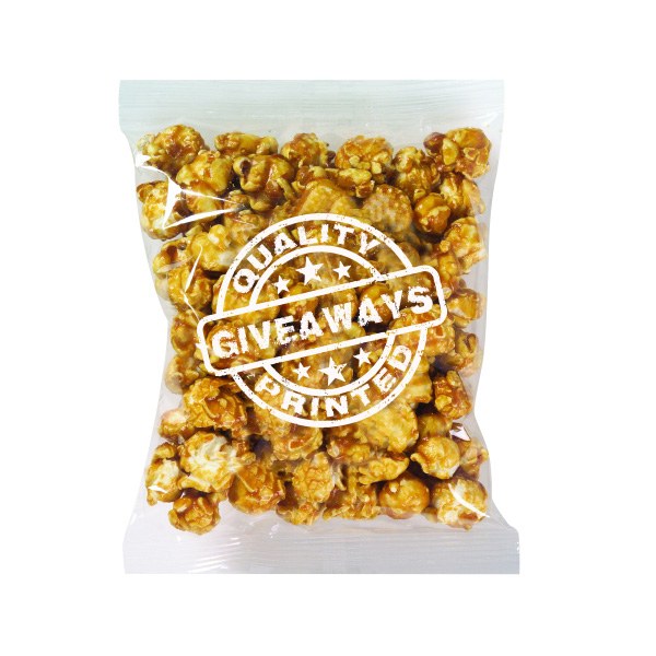 Promo Snax Bag with Caramel Popcorn (2.5 oz)  Imprinted with Logo (Q345611)