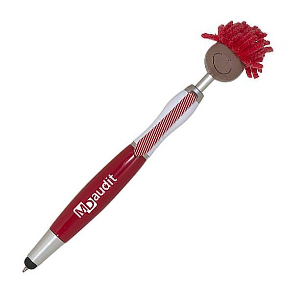 Moptoppers Screen Cleaner Stylus Pens - Brown Skin  Imprinted with Logo (Q347811)