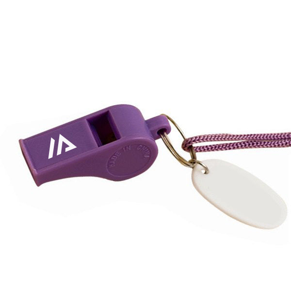 Whistles with Lanyard  Imprinted with Logo (Q347911)