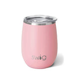 14 Oz. Swig Matte Stemless Wine Cup - Matte Blush (Q350522)