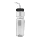 28 Oz. Champion Trans. Clr Bottle - Straw Lid (Q353722)