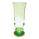 15 Oz. Lighted Palm Tree Stem Hurricane Glass (Q357211)