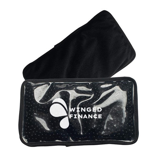 Plush Gel Beads Hot/Cold Pack Rectangle  Imprinted with Logo (Q357622)