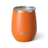 14 Oz. Swig Matte Stemless Wine Cup - Matte Orange (Q360522)