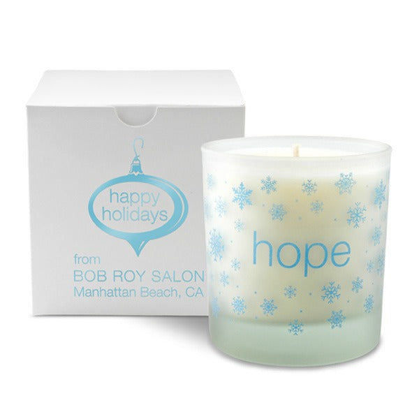 Hope Holiday Candle Gift  Imprinted with Logo (Q361211)