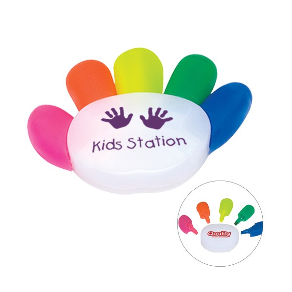 High-Five Highlighters  Imprinted with Logo (Q363511)