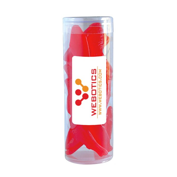 Swedish Fish In Fun Tube  Imprinted with Logo (Q368611)