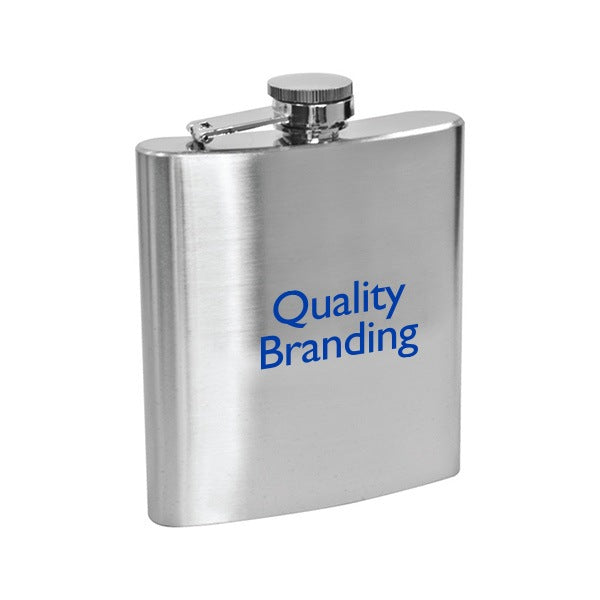 Lincoln - 6 Oz Stainless Steel Hip Flask (Q372611)