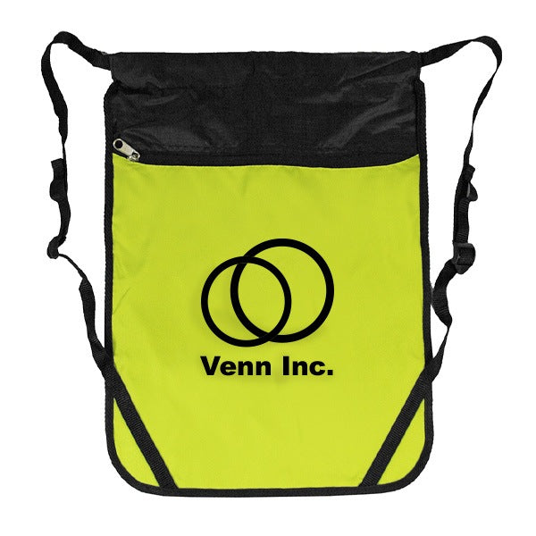 Double Compartment Sports Backpack  Imprinted with Logo (Q376422)
