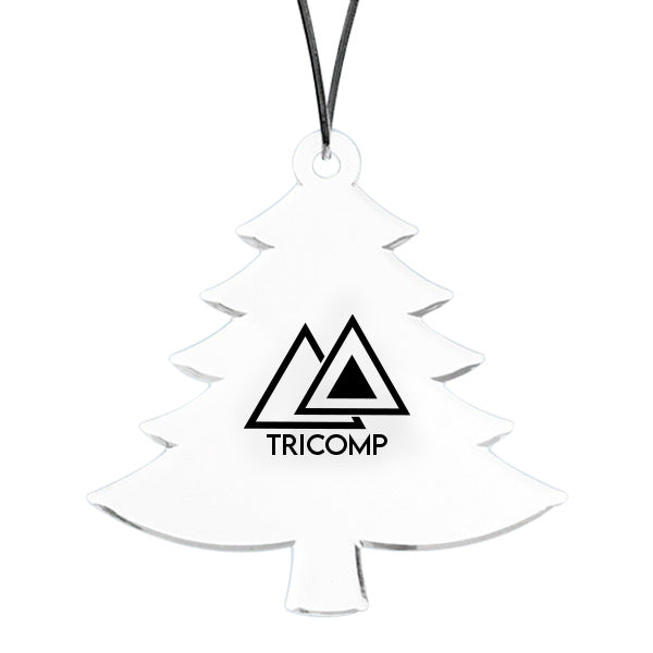 Tree Acrylic Ornament  Imprinted with Logo (Q378422)