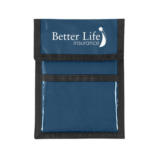 Nylon Neck Wallet Badge Holder  Imprinted with Logo (Q379611)