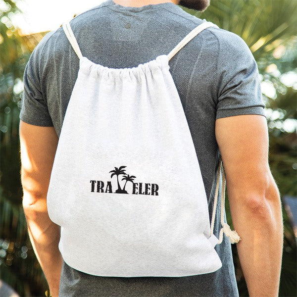 Sweatshirt Drawstring Backpack  Imprinted with Logo (Q383211)