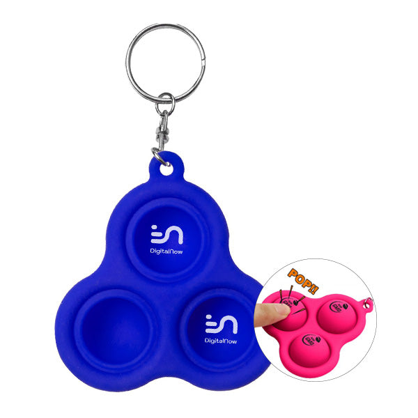 UFO Push Pop Bubble Keychain  Imprinted with Logo (Q384211)