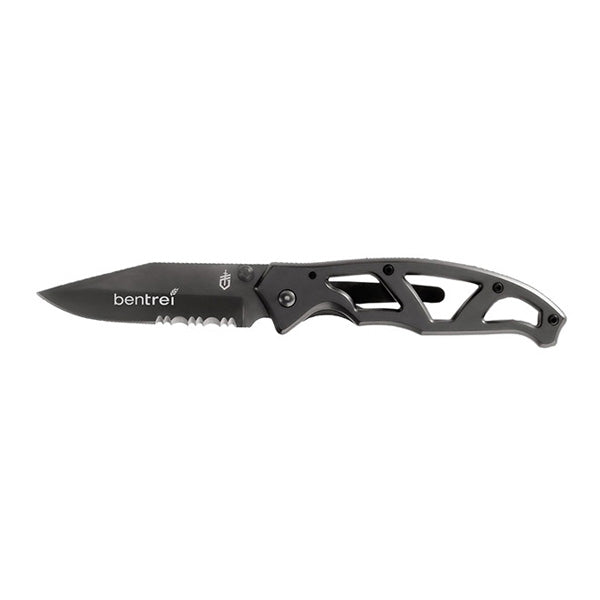 Gerber® Paraframe I - Black  Imprinted with Logo (Q386322)