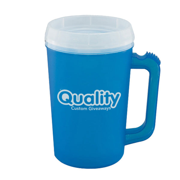 IM22 Double Wall Insulated Mugs (22 oz.)  Imprinted with Logo (Q391511)
