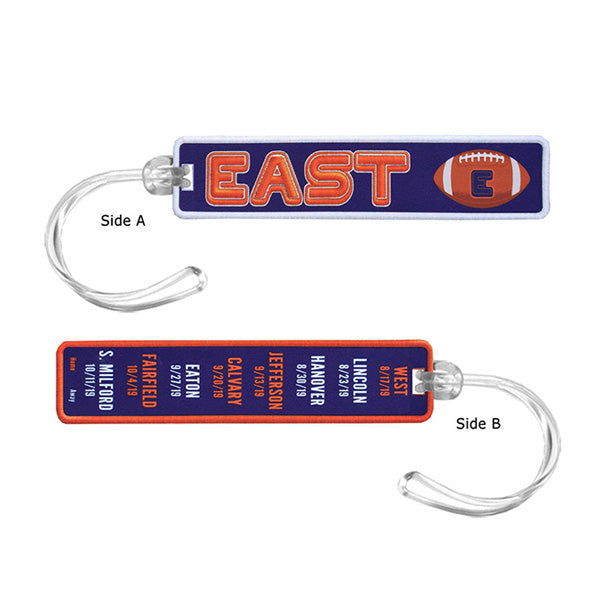 2 Sided 4CP Dye Sub Team Tag With Key Ring  Imprinted with Logo (Q396111)