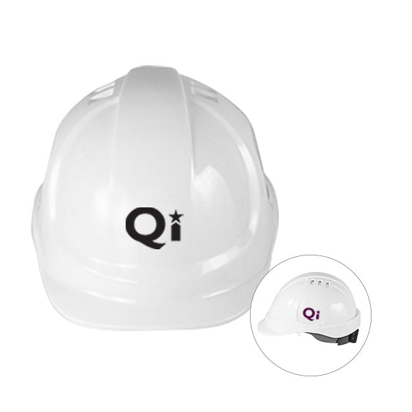 Vented Cap Style Hard Hat with 6-Point Ratchet Suspension  Imprinted with Logo (Q404065)