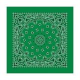 22 In Traditional USA Paisleys Bandana - Kelly-Green (Q406522)