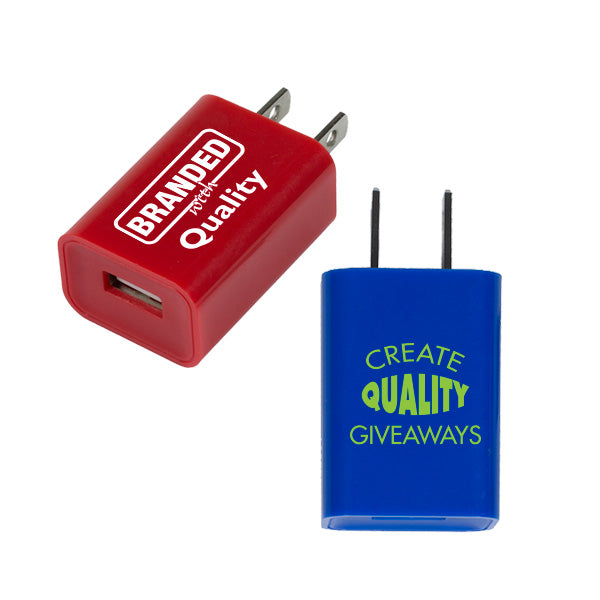 UL Listed USB Wall Chargers & AC Adaptor  Imprinted with Logo (Q408511)