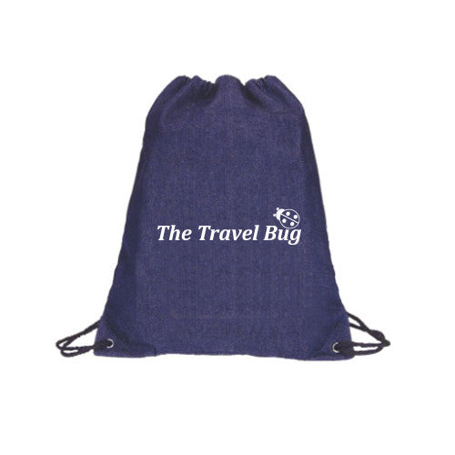 Denim Back Sack  Imprinted with Logo (Q408965)