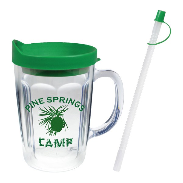 14 Oz. Thermal Travel Mug - Silkscreen  Imprinted with Logo (Q411522)