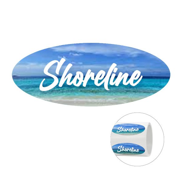 5" x 2" Oval Roll Sticker Labels (Q413522)