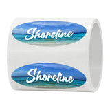 5" x 2" Oval Roll Sticker Labels (Q413522)