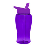 18 Oz. Transparent Bottle - Flip Straw Lid (Q413722)