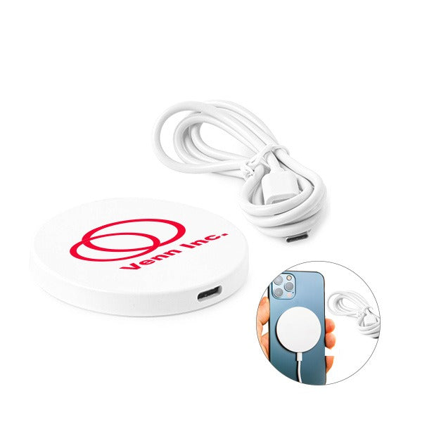 Hyperion Magnetic 15-Watt Charging Pad  Imprinted with Logo (Q414622)