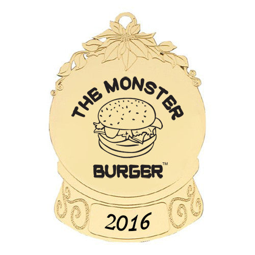 Gold Snow Globe Ornament  Imprinted with Logo (Q41660)