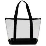 Clear Zipper Tote With Pocket (Q419111)