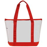 Clear Zipper Tote With Pocket (Q419111)