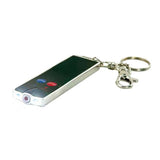 Flat Laser Card Pointers with Dual LED Flashlights and Keychains (Q422011)
