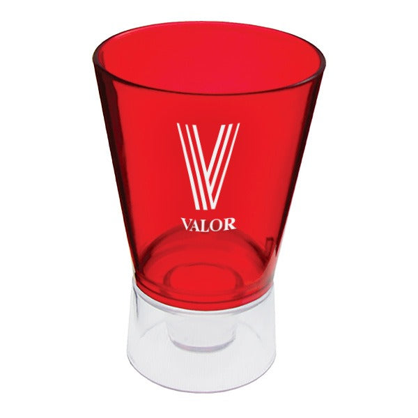 1.5 Oz. Plastic Bottle Top Shot Glass  Imprinted with Logo (Q422522)