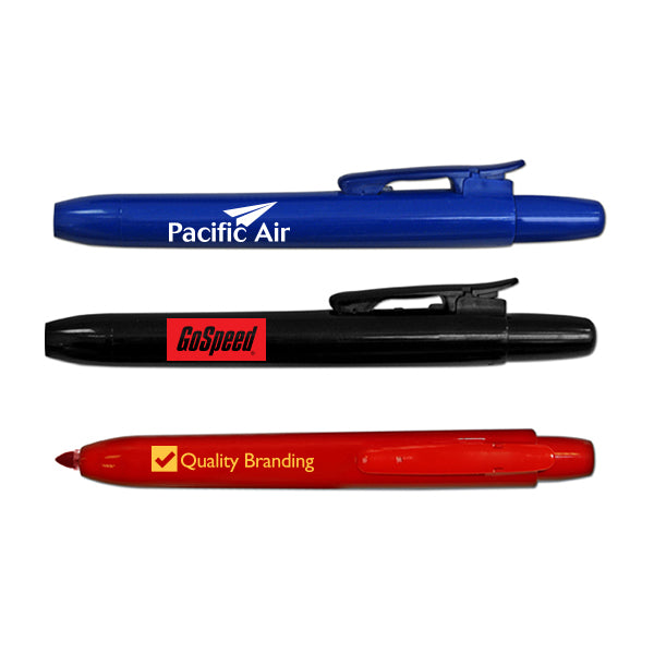 Retrax Retractable Permanent Markers  Imprinted with Logo (Q426511)
