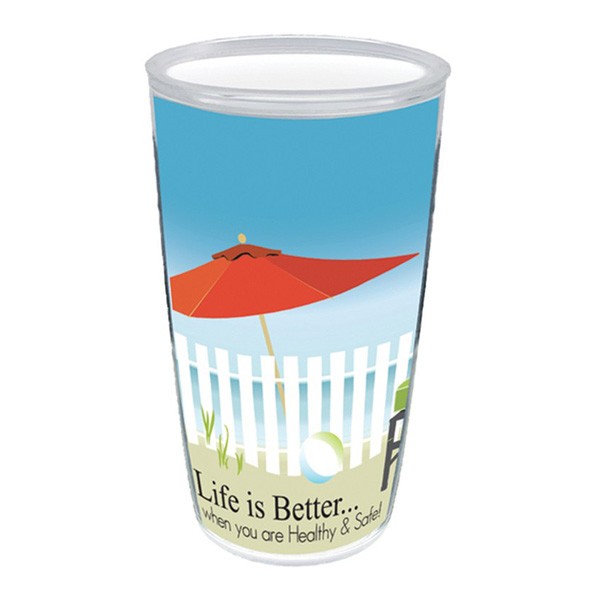 16 Oz. Thermal Tumbler - White Paper Insert  Imprinted with Logo (Q431522)