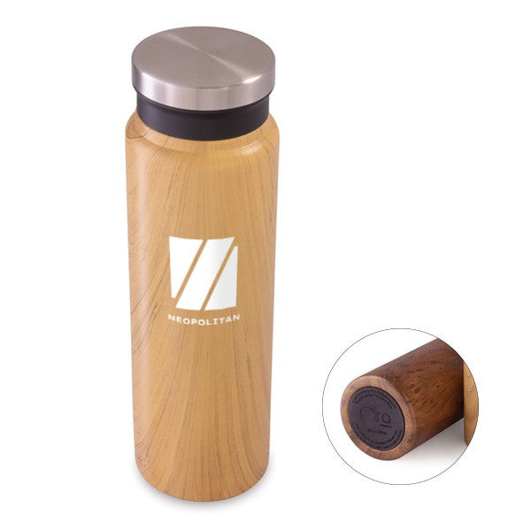 Trend Setter Natural Oz. Stainless Steel Bottle  Imprinted with Logo (Q432522)