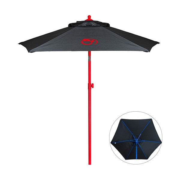 7ft Colored Steel Market Umbrella  Imprinted with Logo (Q435422)