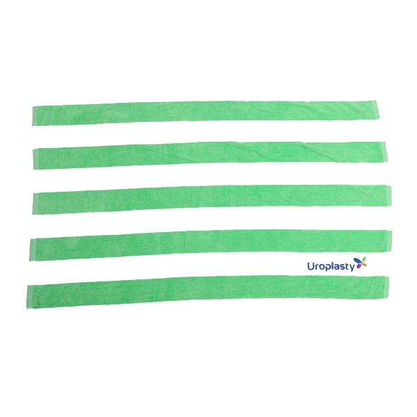 35 x 60 15 Lbs. Velour Cabana Stripe Towel  Imprinted with Logo (Q436211)