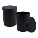 7 Oz. Black Matte Tumbler Candle With Lid (Q441211)