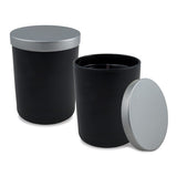 7 Oz. Black Matte Tumbler Candle With Lid (Q441211)