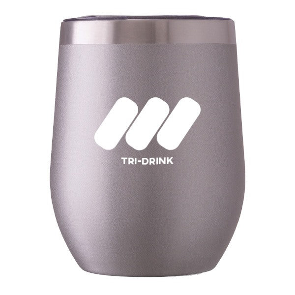 Small Talk Metallic 12 Oz. Stainless Steel Stemless Cup (Q442522)
