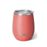 14 Oz. Swig Matte Stemless Wine Cup - Matte Coral (Q450522)
