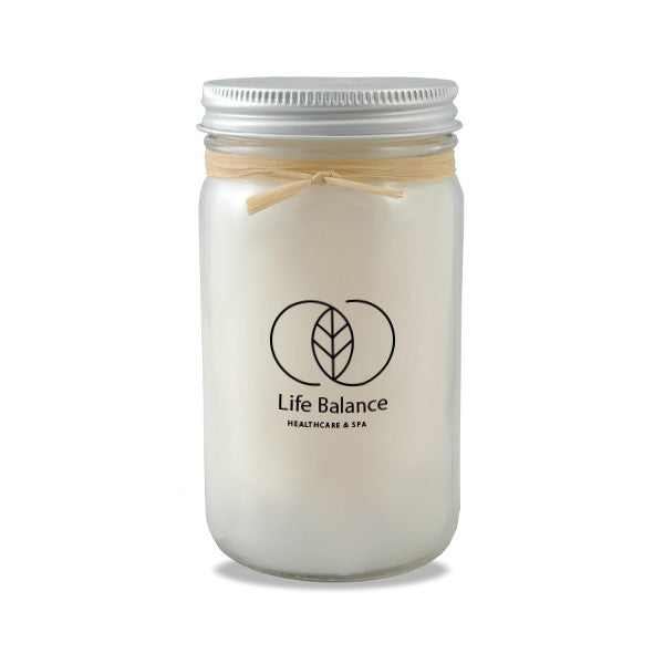 8 Oz. Mason Jar Candle With Lid  Imprinted with Logo (Q451211)