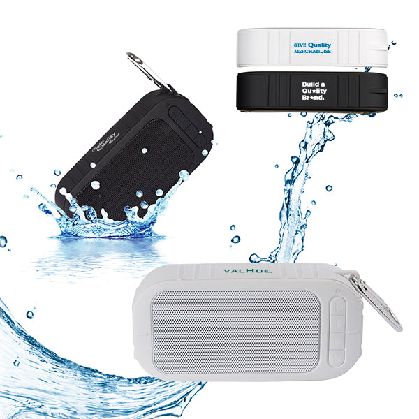 Pool-Side Water-Resistant Speakers  Imprinted with Logo (Q454511)