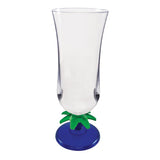 15 Oz. Palm Tree Stem Plastic Hurricane Glass (Q457211)