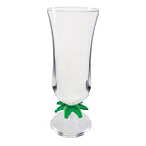 15 Oz. Palm Tree Stem Plastic Hurricane Glass (Q457211)