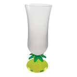 15 Oz. Palm Tree Stem Plastic Hurricane Glass (Q457211)